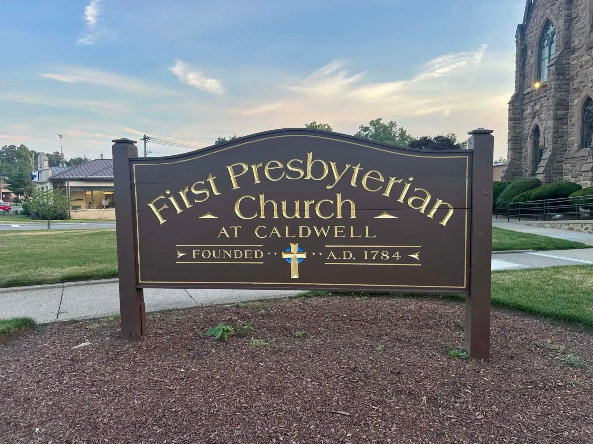 First Presbyterian Church at Caldwell sign