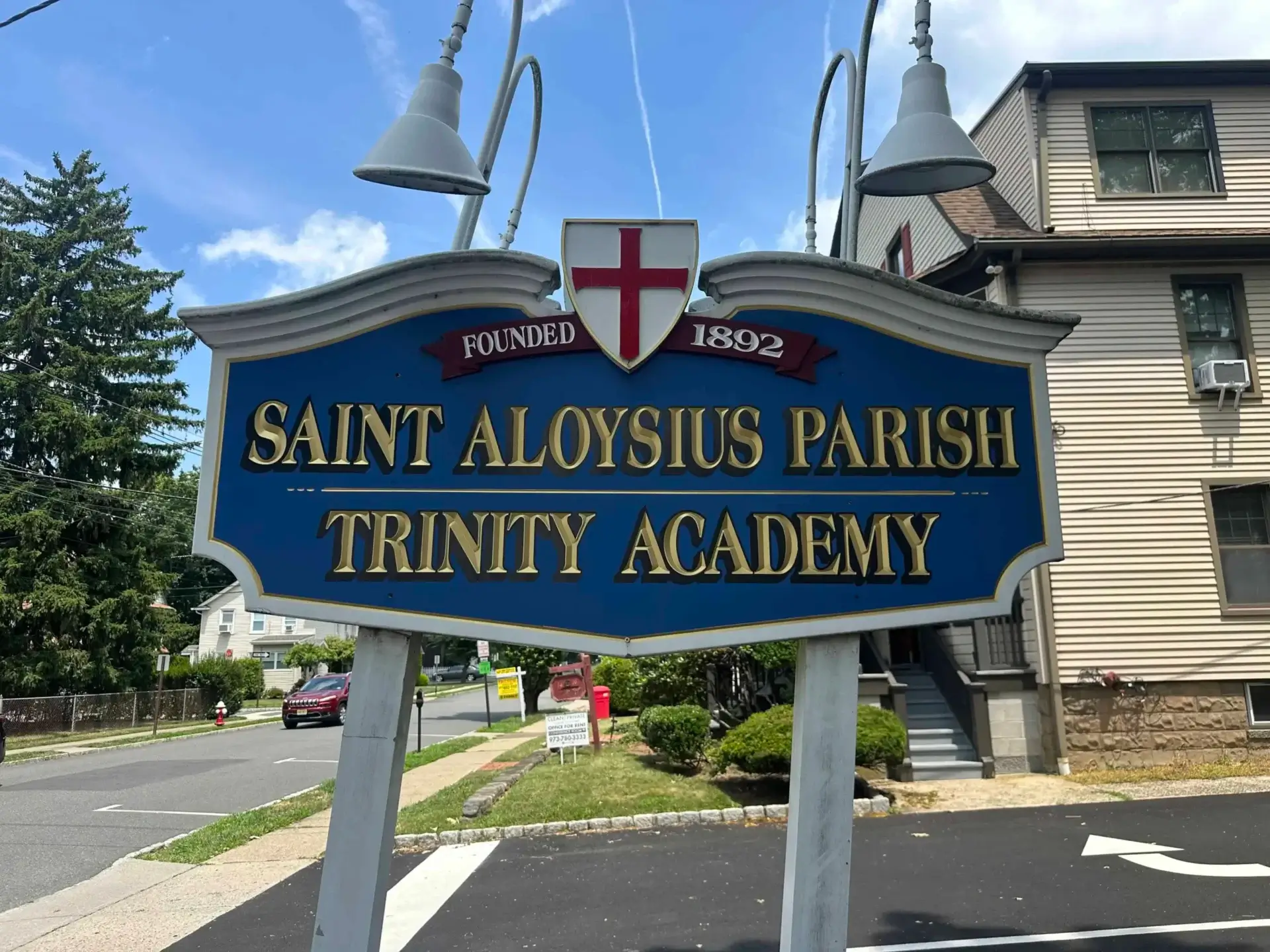 Saint Aloysius Parish sign